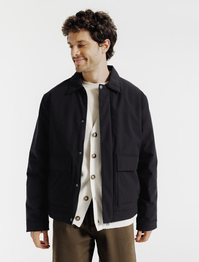 Blouson col chemise rembourr&eacute;