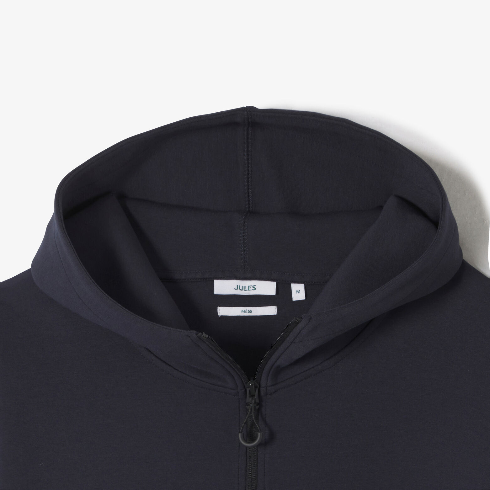 Sweat à capuche zippé cordons