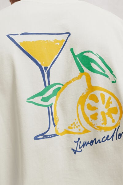 Tee shirt imprim&eacute; devant dos cocktail