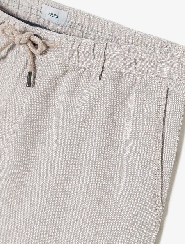 Bermuda uni en coton lin