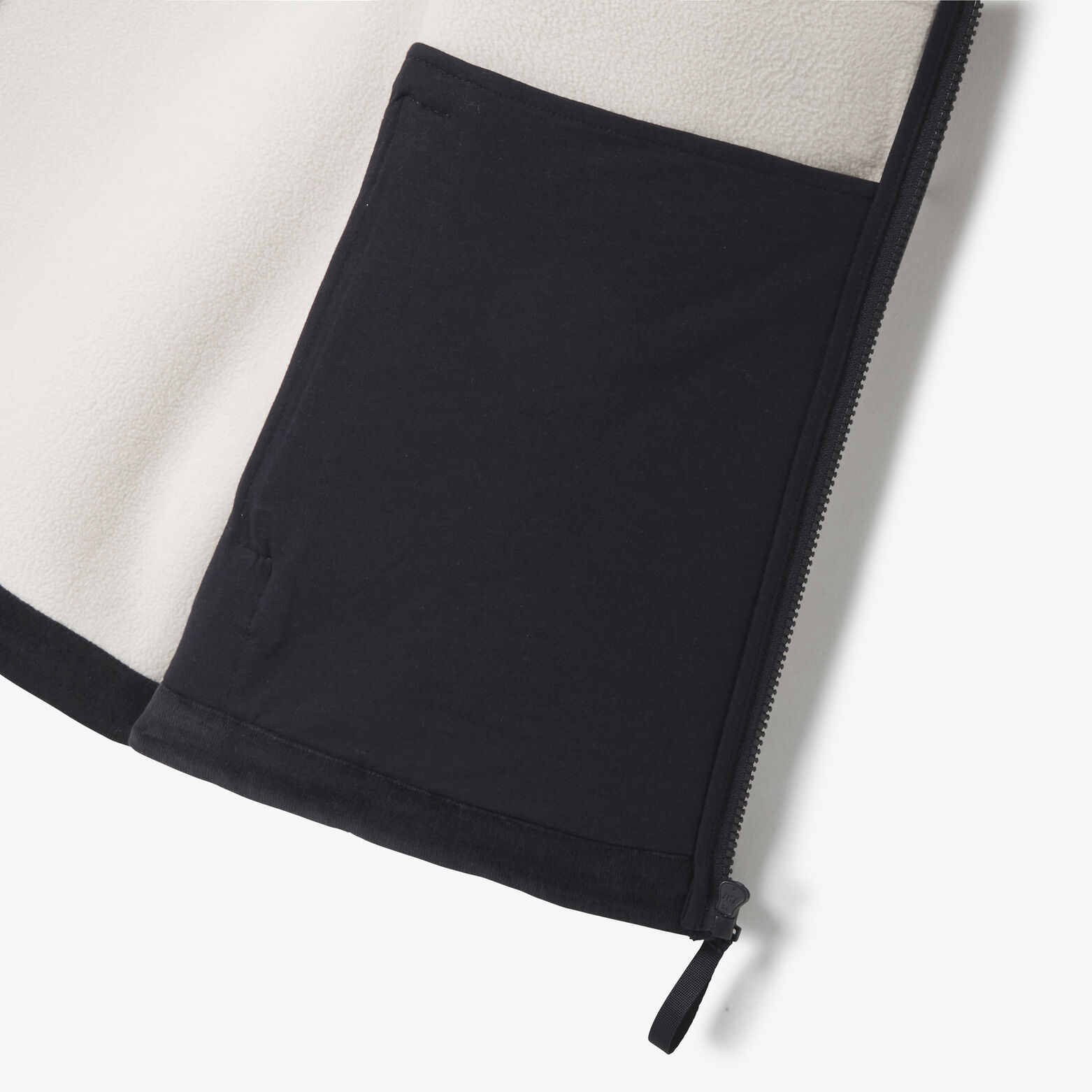 Veste zippée en sherpa contrastée