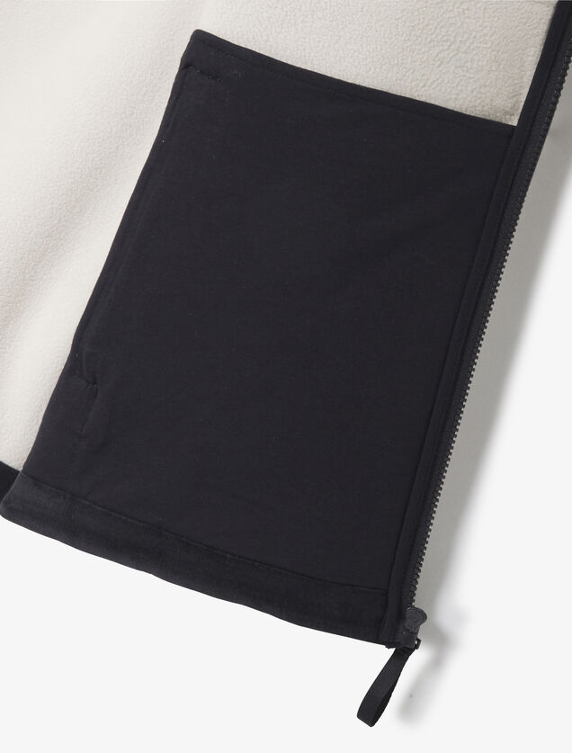 Veste zipp&eacute;e en sherpa contrast&eacute;e