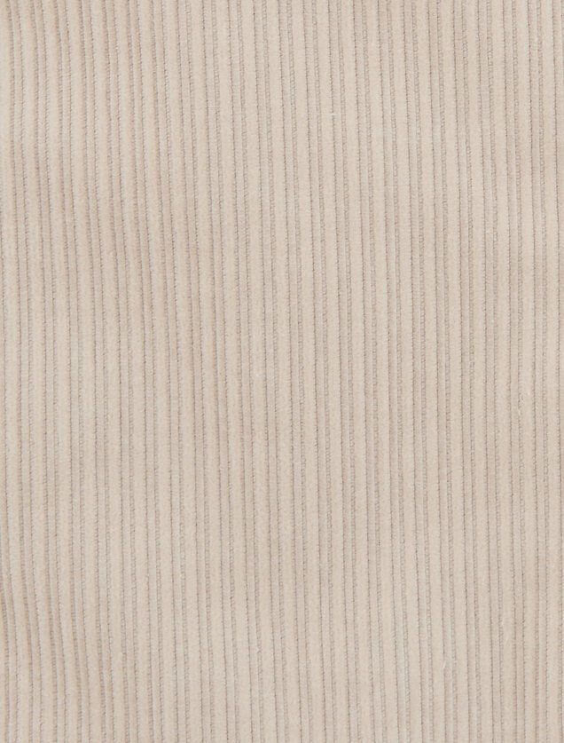 Blouson velours col chemise