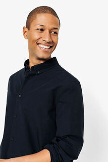 Chemise en coton col boutonné