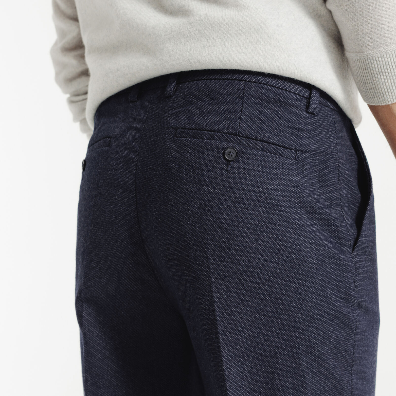 Pantalon chino tapered flanelle