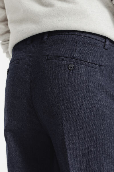 Pantalon chino tapered flanelle