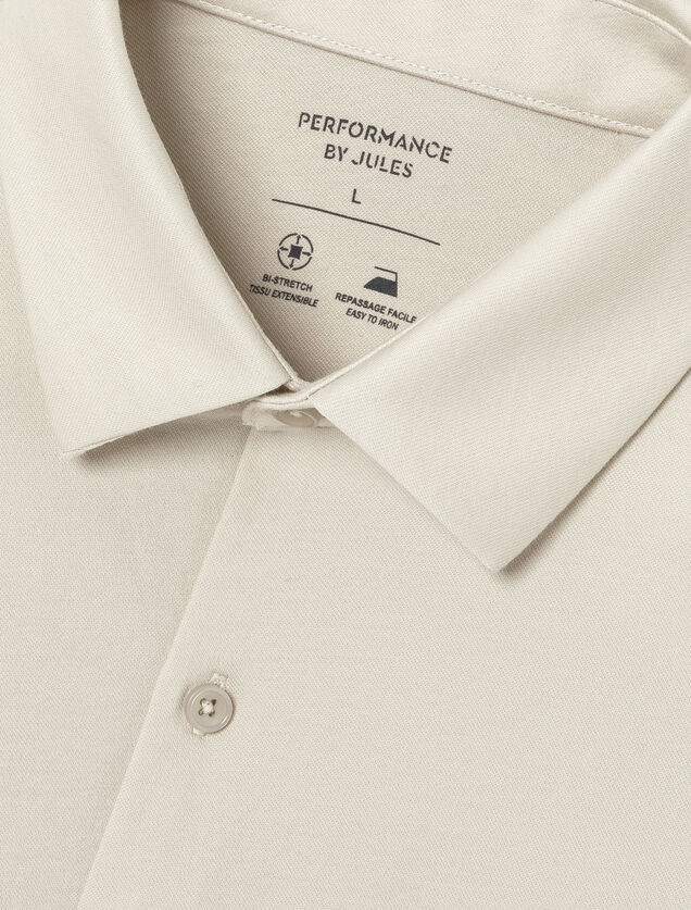 Chemise en maille coton slim