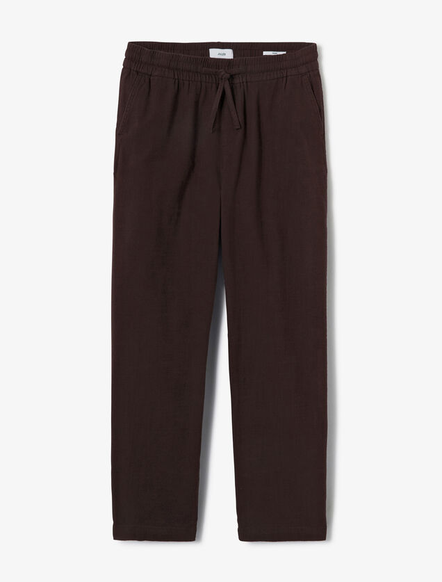 Pantalon loose matière texturée