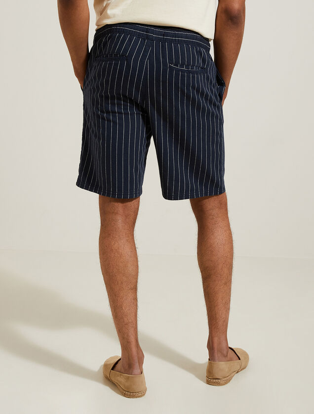 Bermuda &agrave; rayures