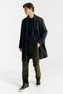 Pantalon chino straight velours