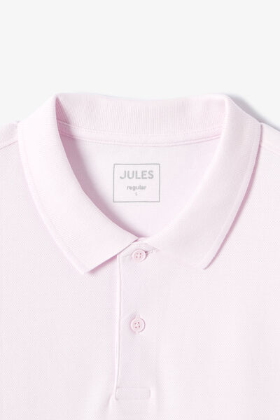 Polo manches courtes piqu&eacute; uni