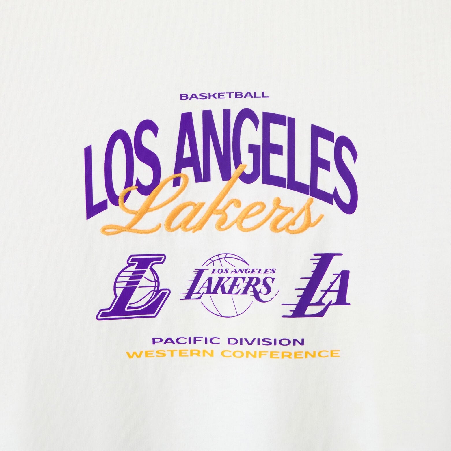 T-shirt met print Los Angeles Lakers NBA-licentie
