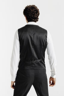 Effen slim kostuumgilet