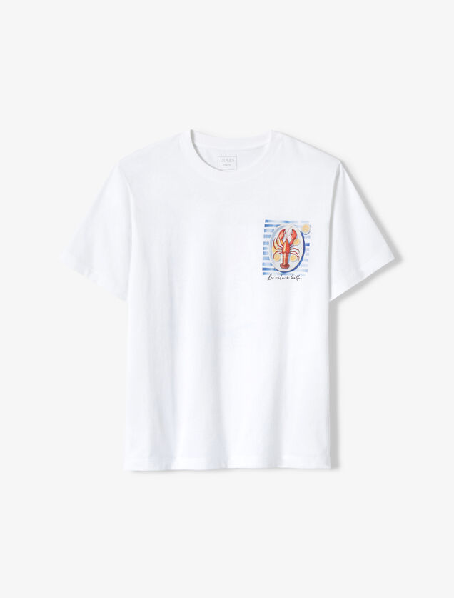 T-shirt met print voor- en achteraan