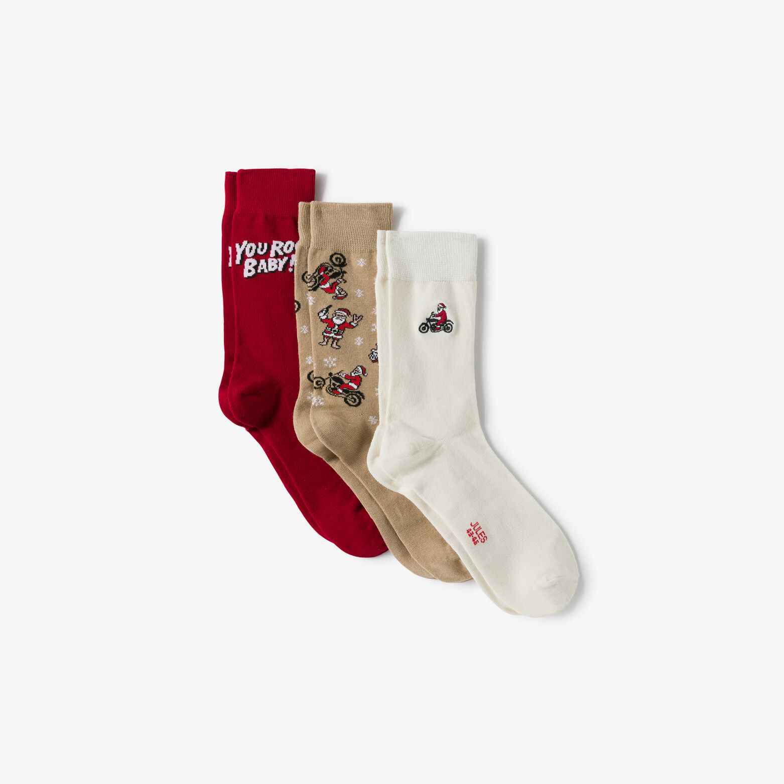 Coffret 3 paires de chaussettes fantaisies