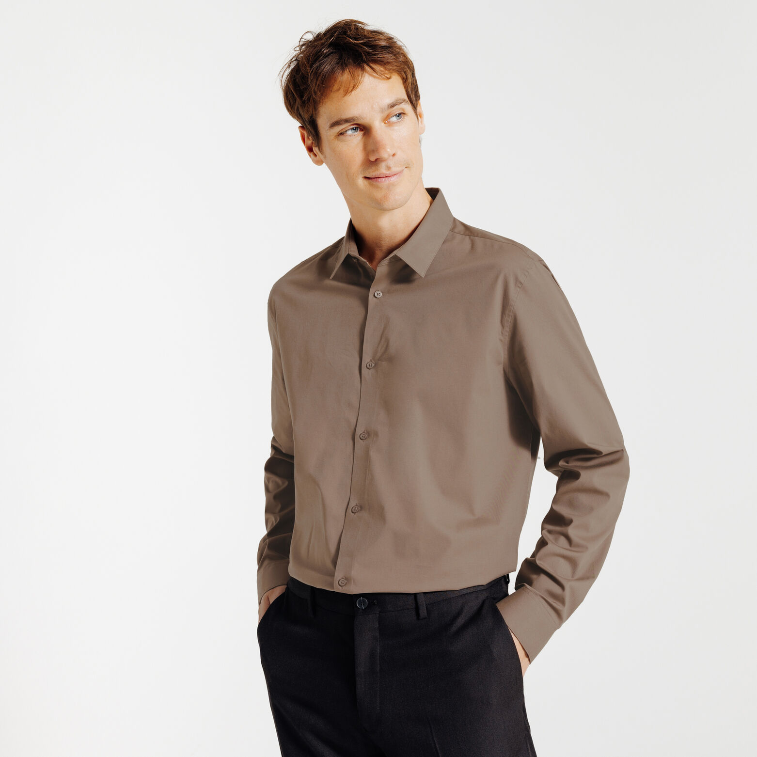 Chemise regular unie