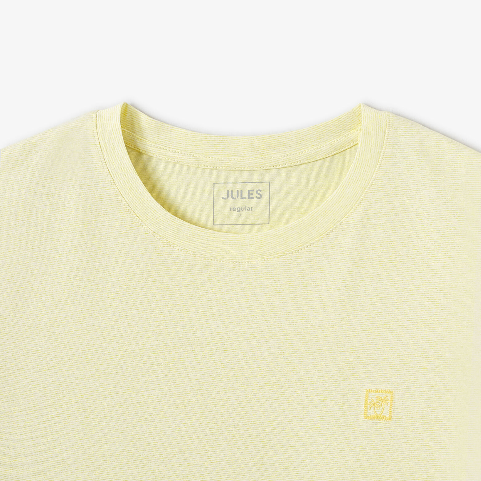 Tee shirt effet microray&eacute; broderie poitrine