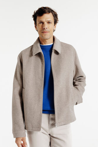 Jack met hemdskraag en rits