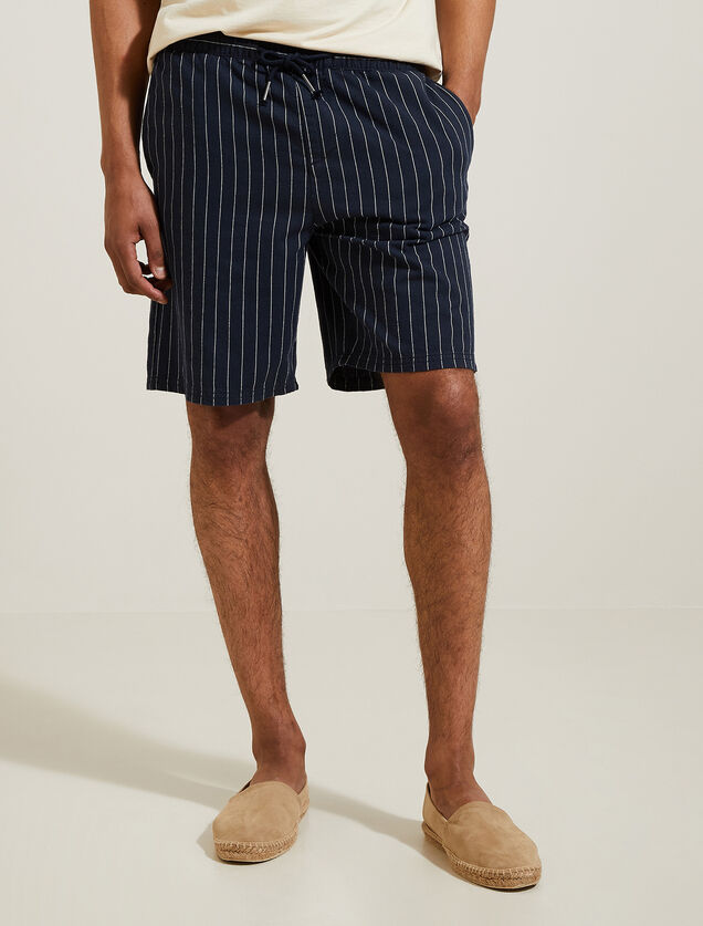 Bermuda &agrave; rayures