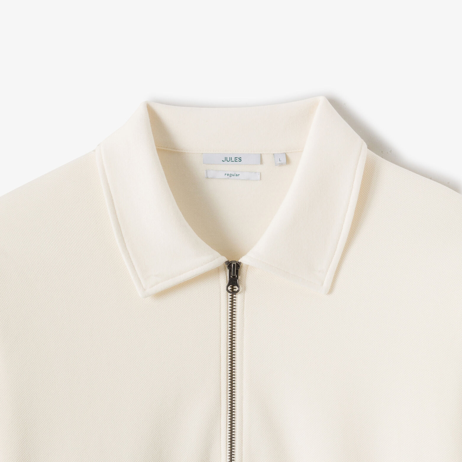 Sweat col polo zippé