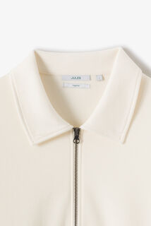 Sweat col polo zipp&eacute;