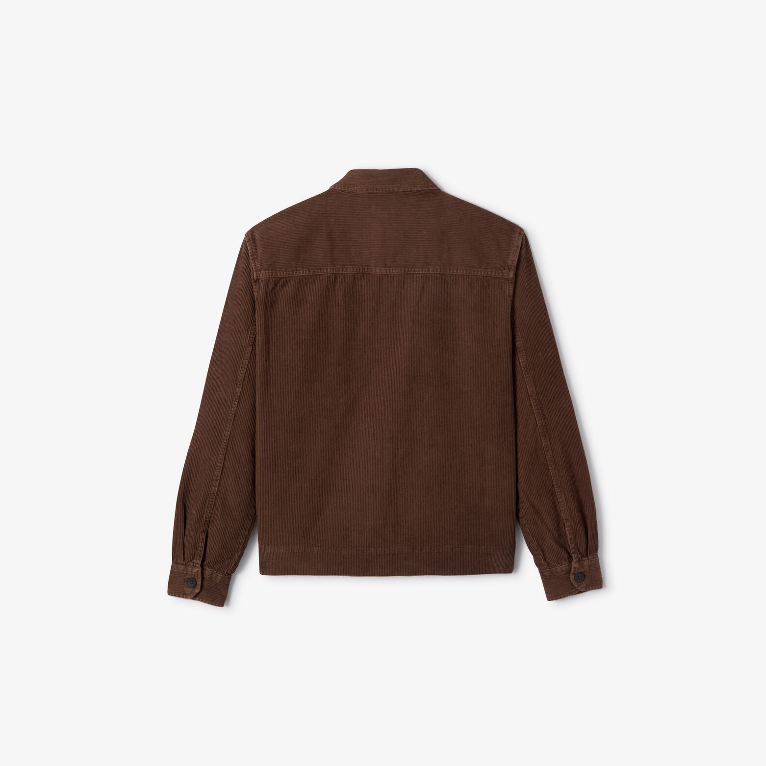 Veste zipp&eacute;e en velours col chemise