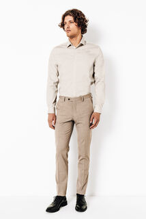 Chemise sans repassage en coton unie slim