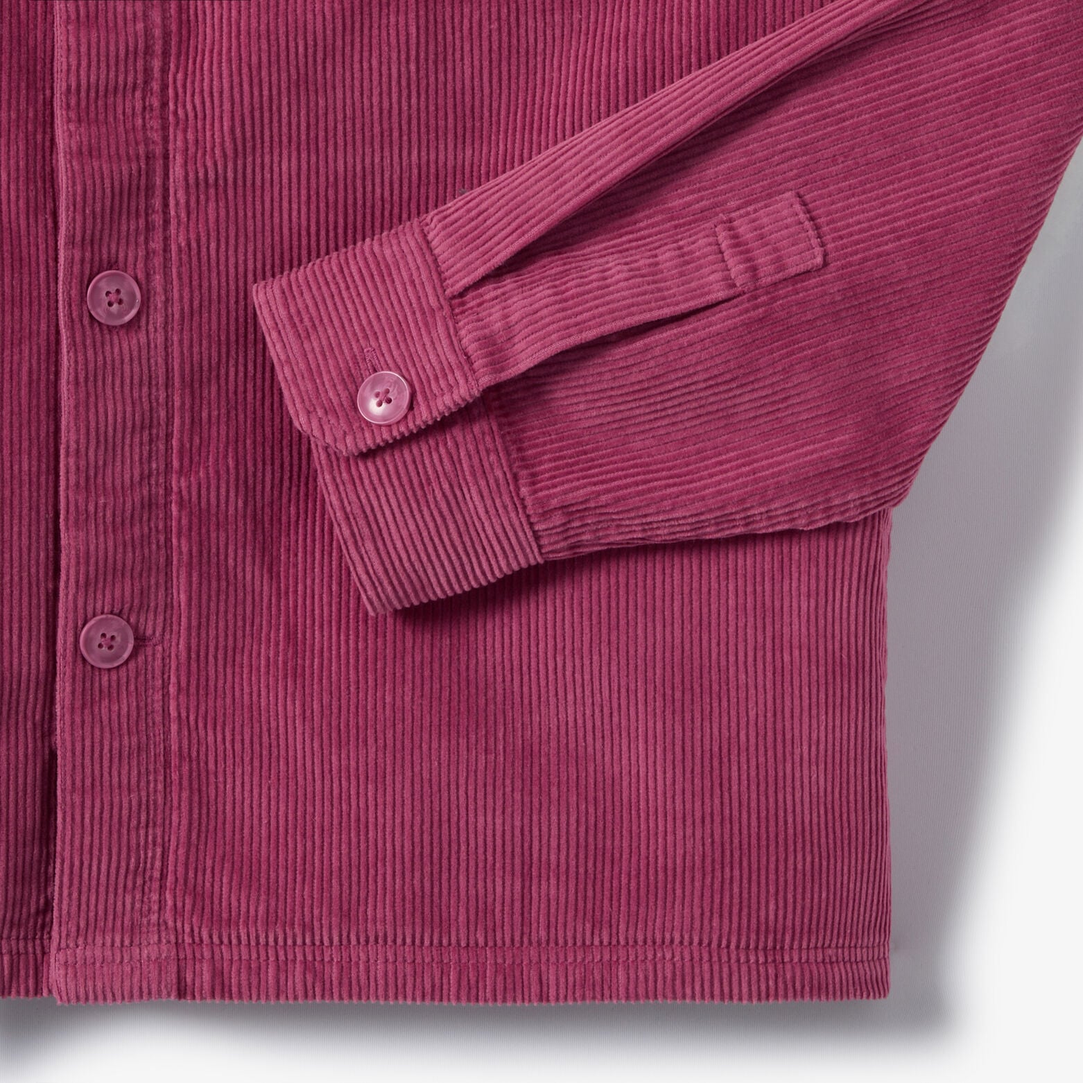 Surchemise en velours unie 100% coton