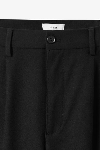 Pantalon straight taille &eacute;lastiqu&eacute;e