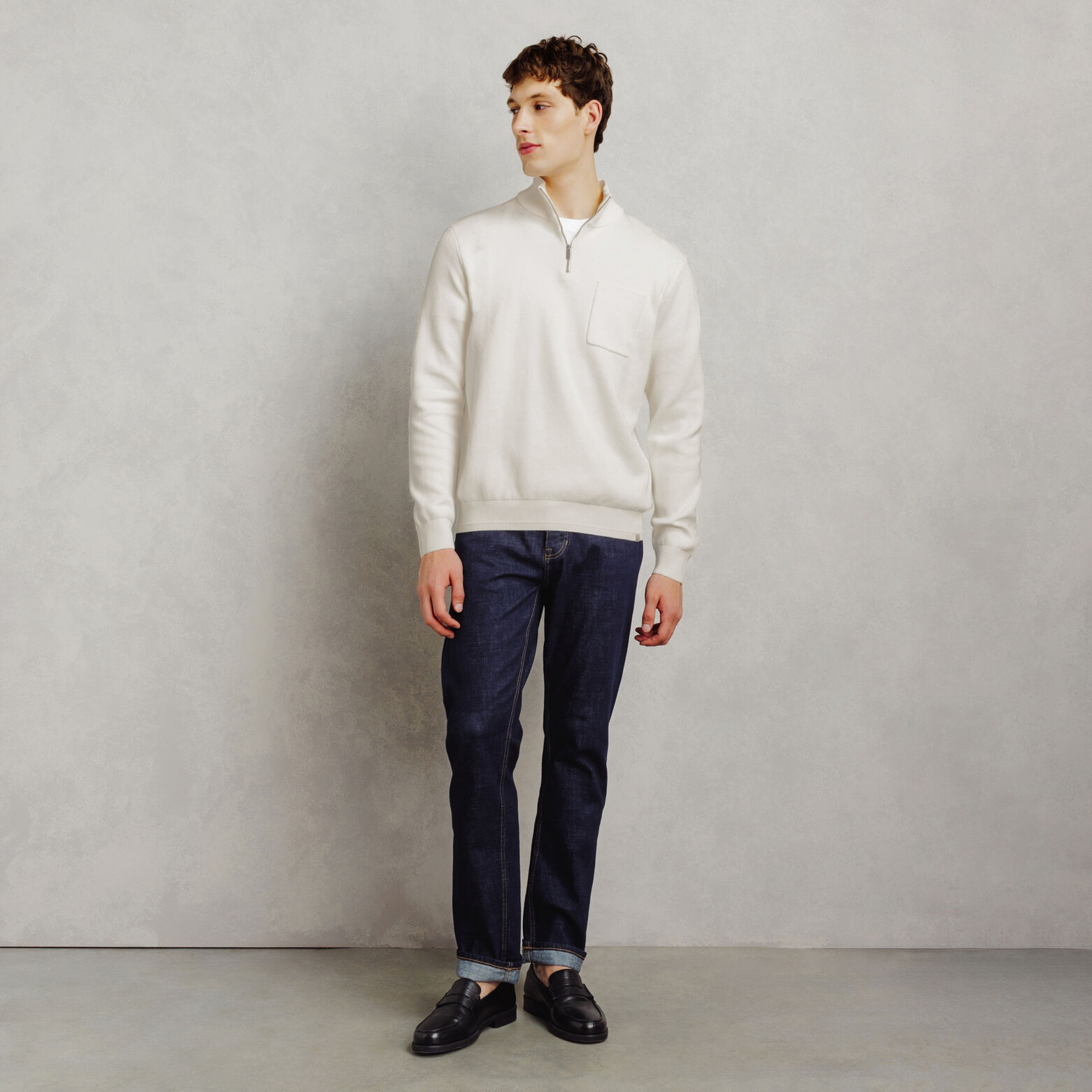 Pull col montant zipp&eacute; "le parfait by JULES"