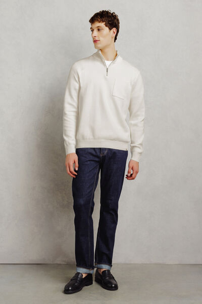 Pull col montant zipp&eacute; "le parfait by JULES"