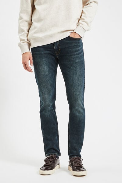 Slim jeans met regeneratief katoen