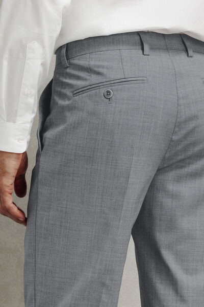 Pantalon de costume slim 100% laine italienne