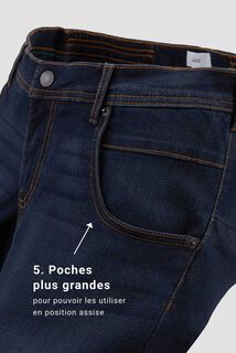 Jean slim pour personne à mobilité réduite