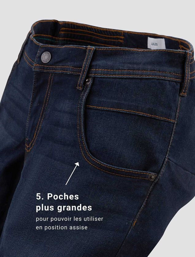 Jean slim pour personne à mobilité réduite