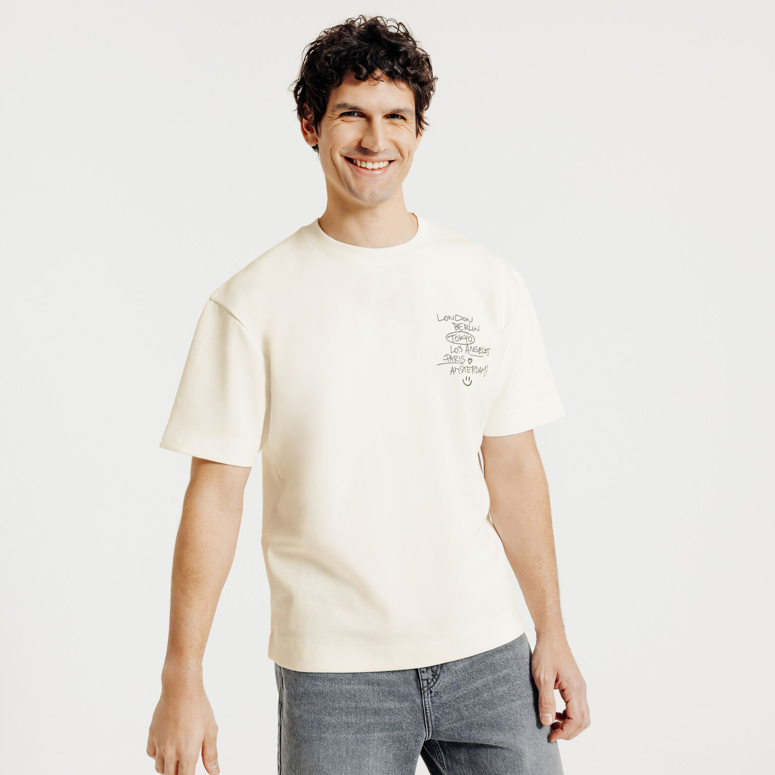 Tee shirt imprim&eacute; devant dos