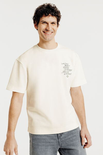 Tee shirt imprim&eacute; devant dos