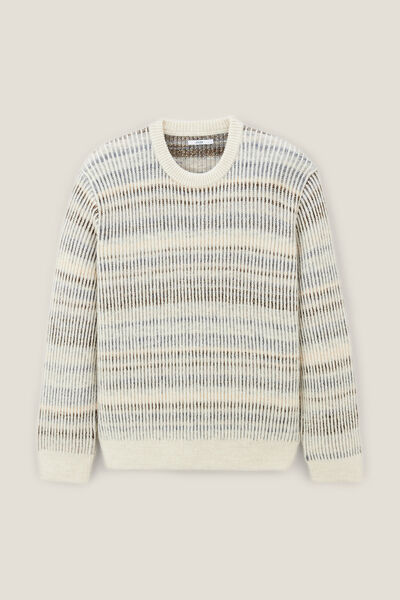 Trui met ronde hals en kleurverloopeffect