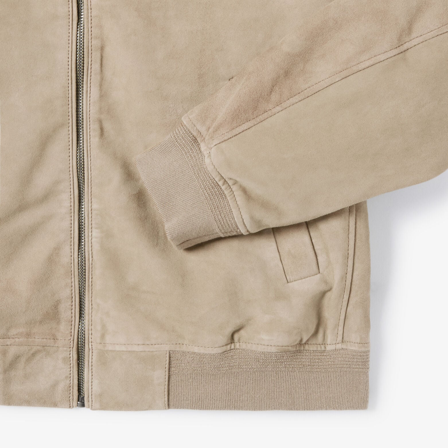Blouson 100% cuir col chemise