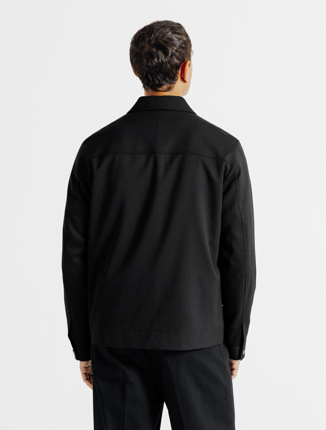 Veste pressionn&eacute;e col chemise