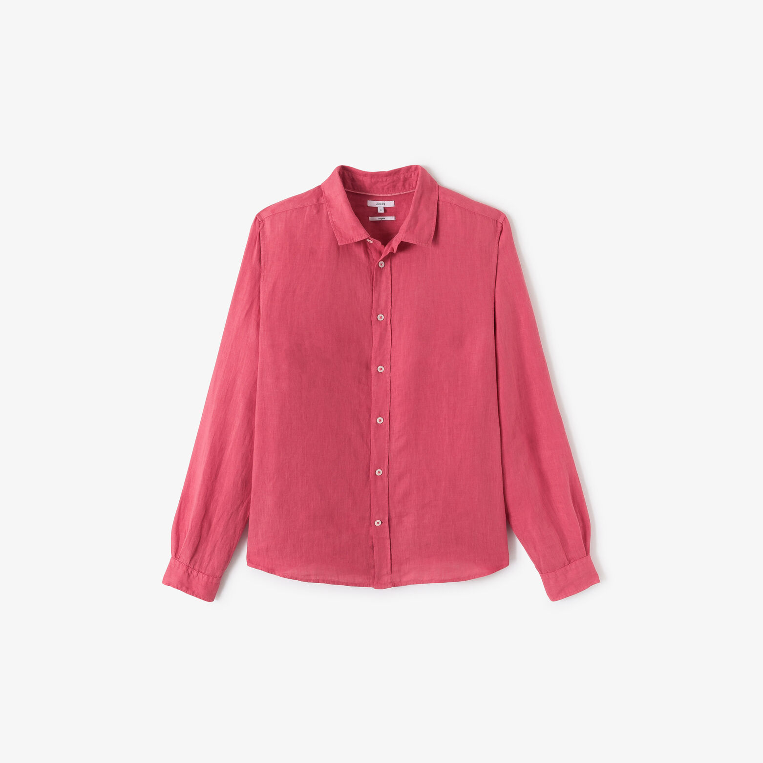 Regular fit hemd in linnen