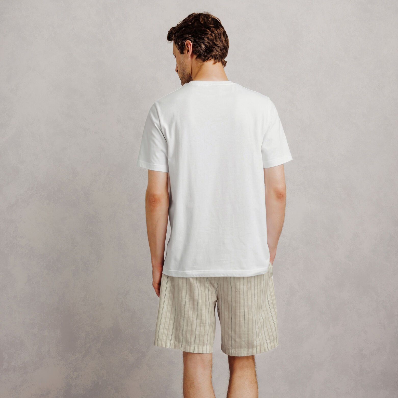 Gestreepte pyjama met short