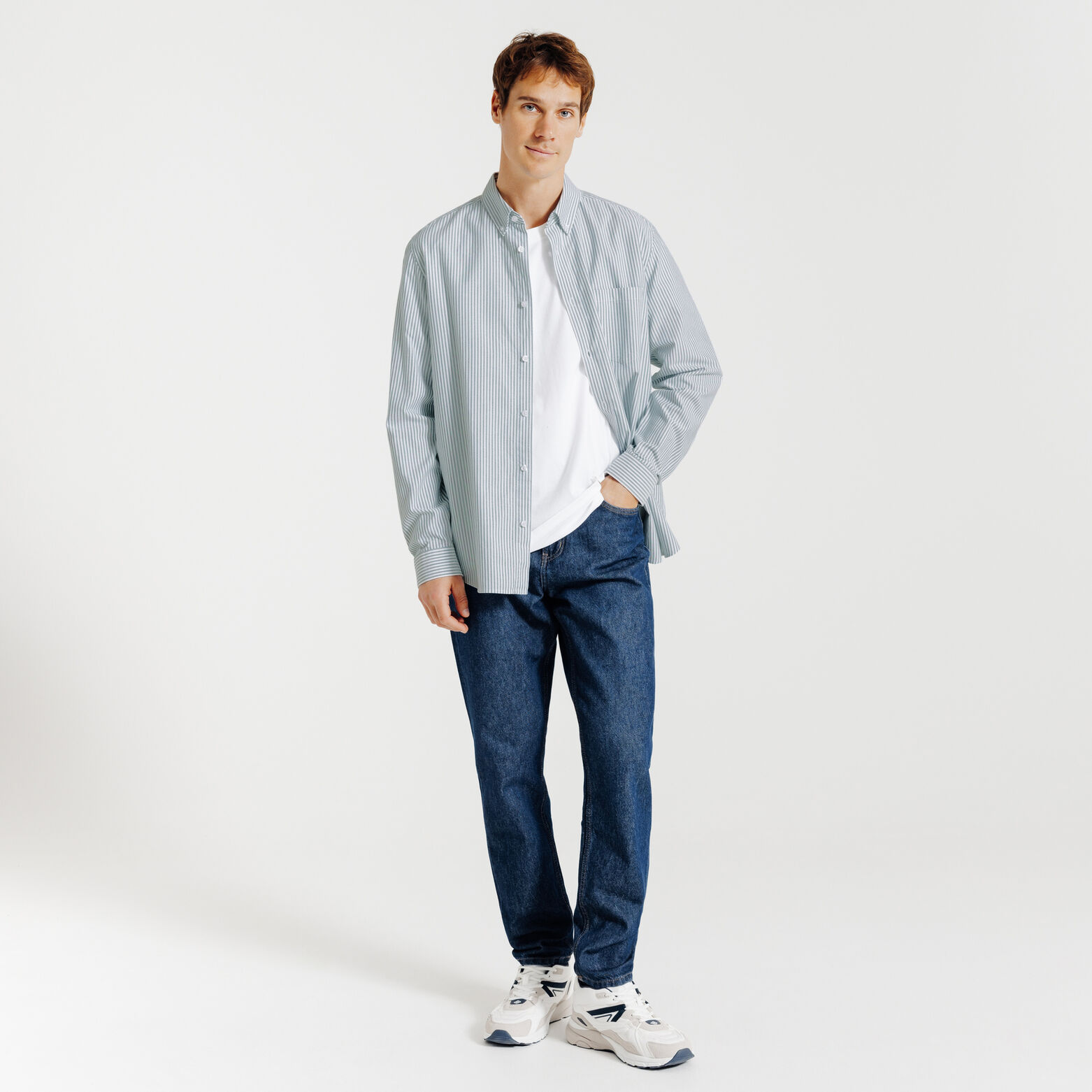 Chemise oxford ray&eacute;e "le parfait by JULES"