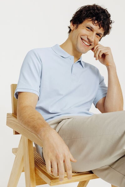 Polo manches courtes piqu&eacute; uni