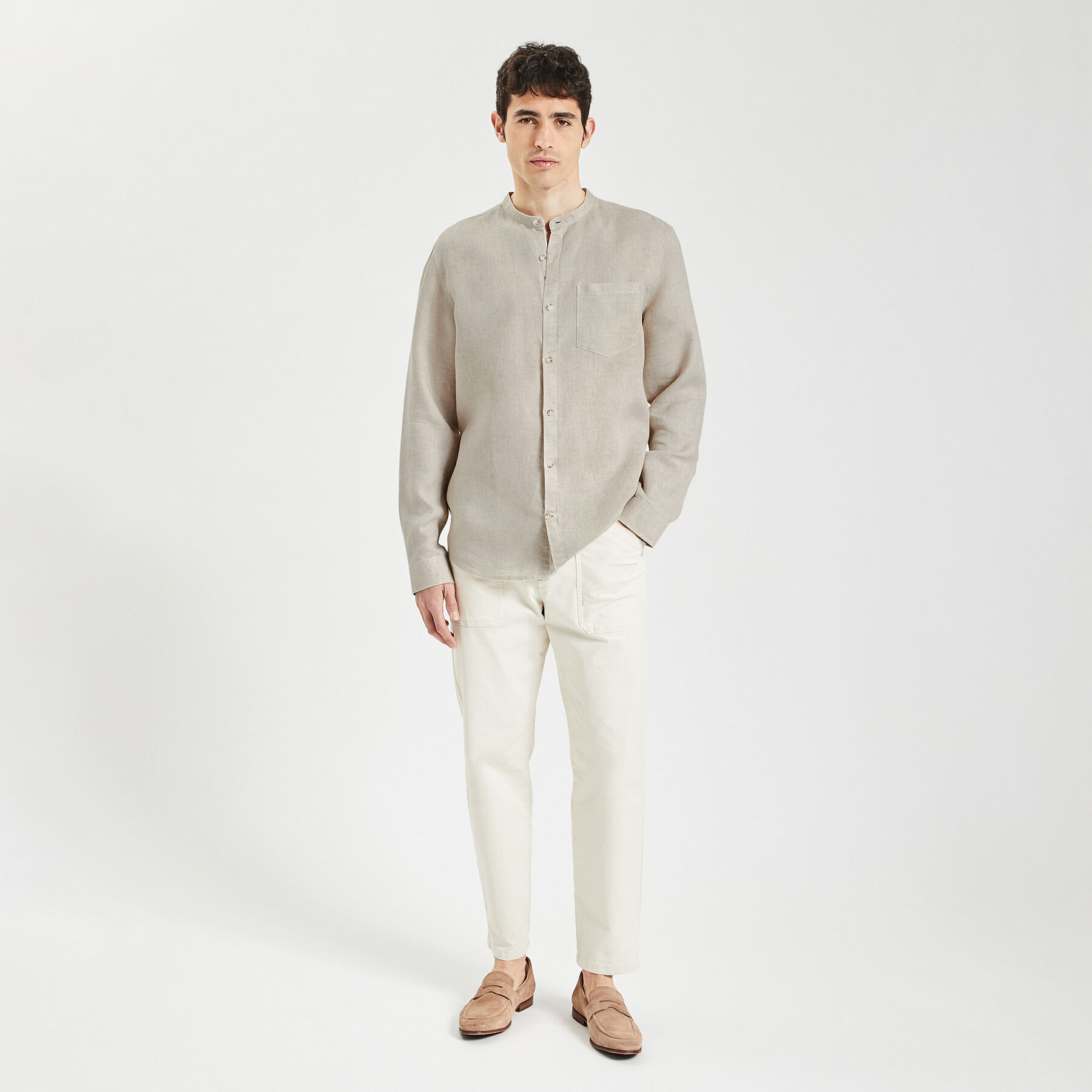 Jules chemise sales col mao