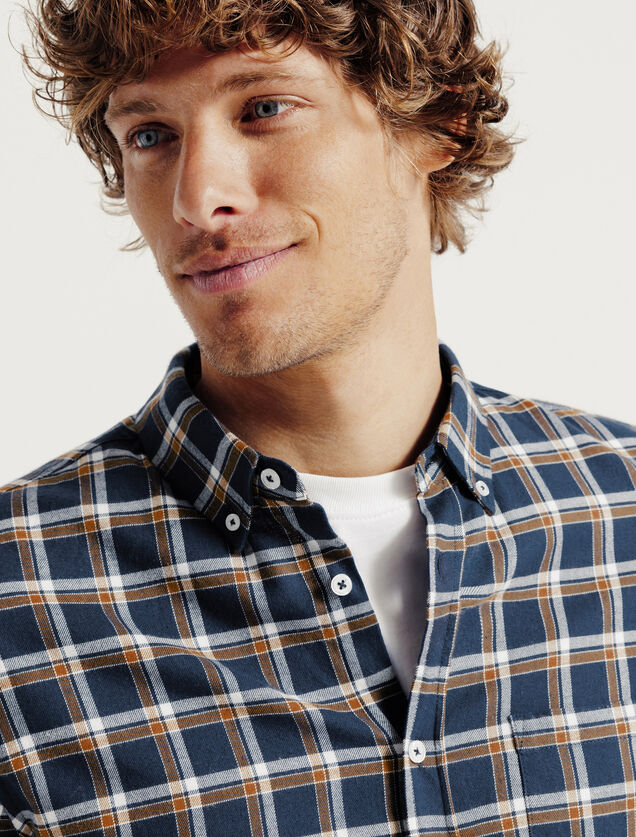 Chemise flanelle &agrave; carreaux