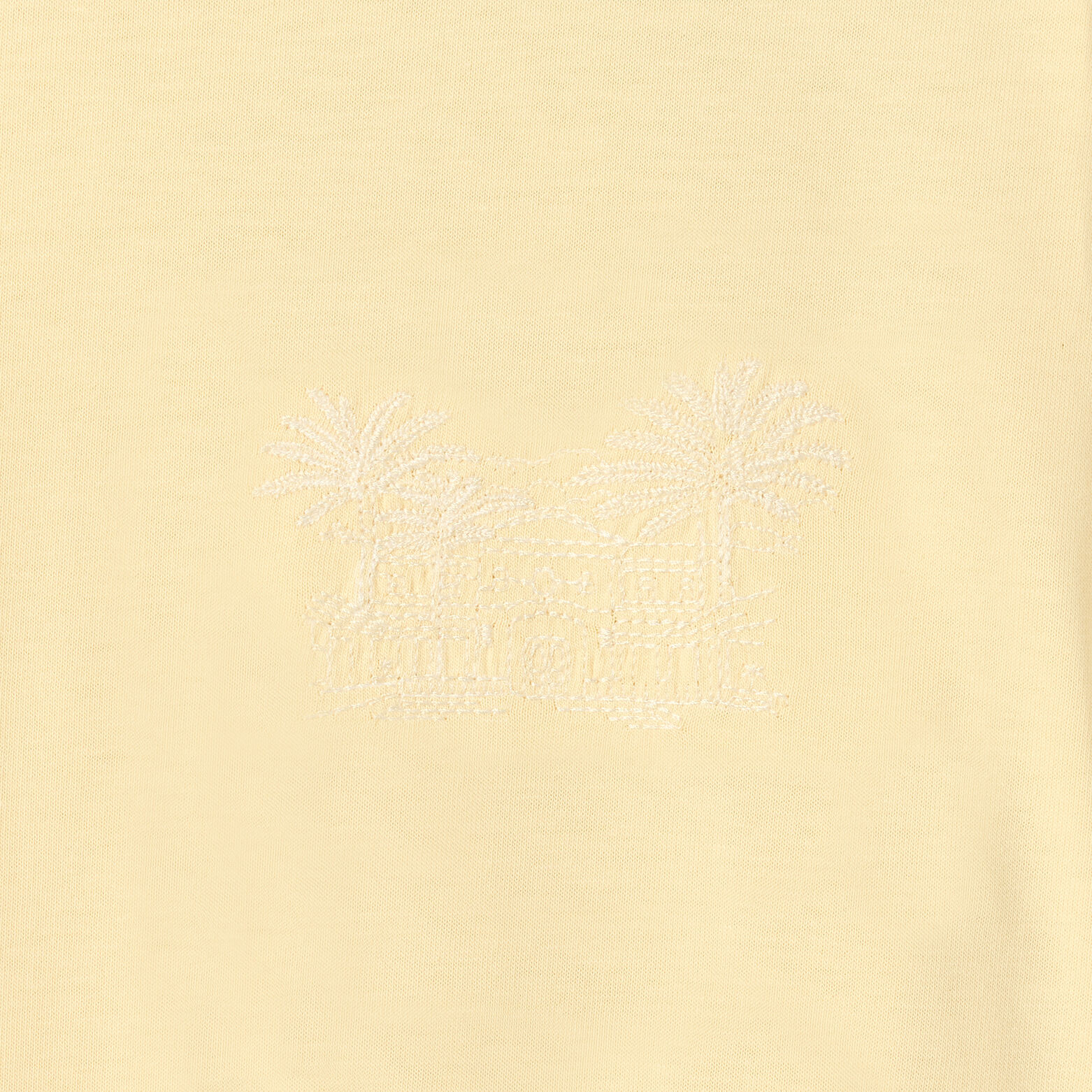 T-shirt met motel borduursel voor- en achteraan