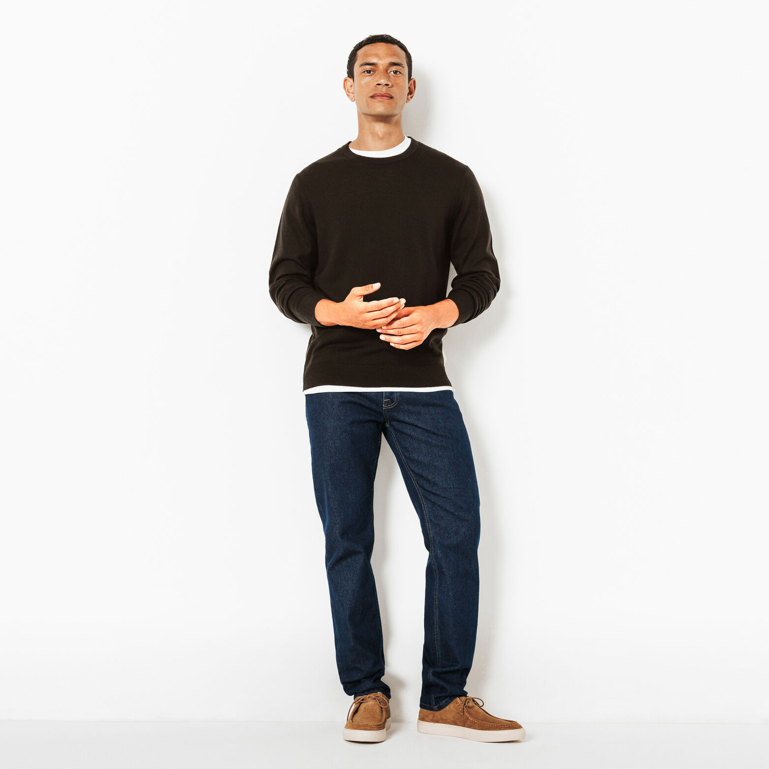 Pull col rond mérinos