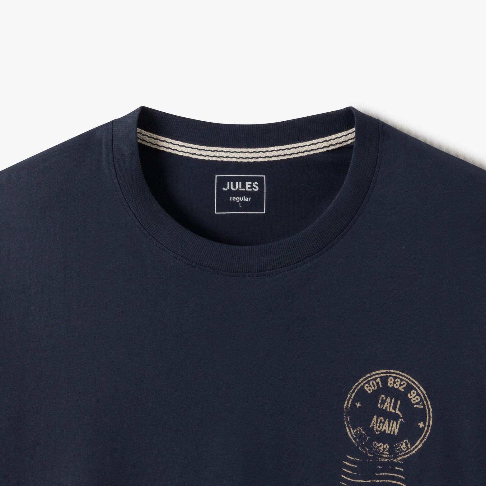 Tee shirt imprim&eacute; devant en coton