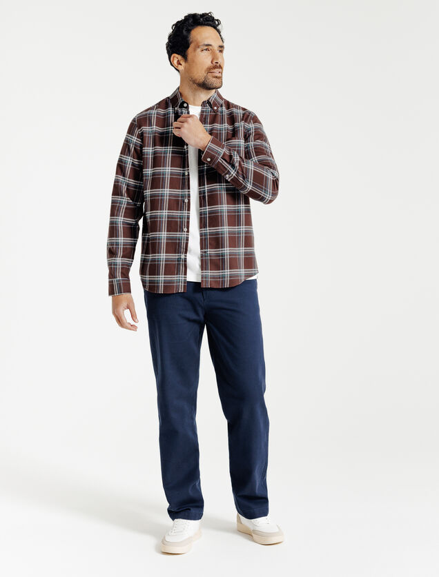 Geruit hemd in flanel